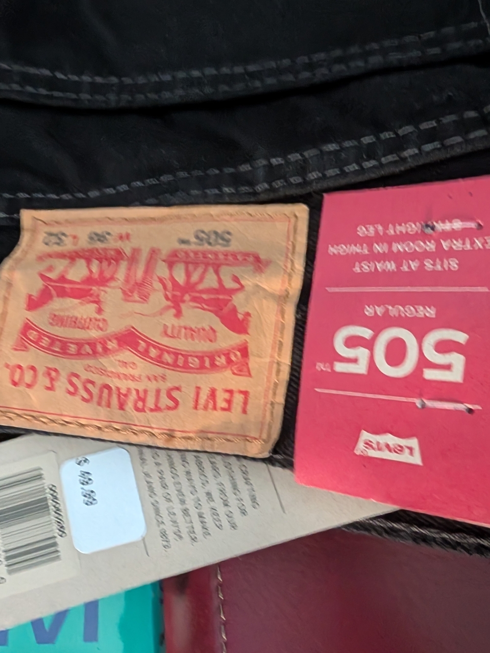 Levi's 505 Regular Fit Men's Jeans in Black